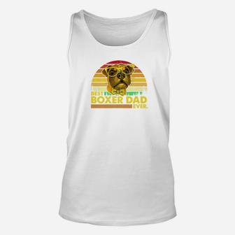 Vintage Best Boxer Dad Ever Dog Daddy Father Unisex Tank Top - Seseable