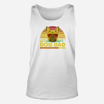 Vintage Best Bulldog Dad Ever Dog Daddy Father Unisex Tank Top - Seseable