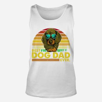 Vintage Best Dachshund Dad Ever Dog Daddy Father Unisex Tank Top - Seseable