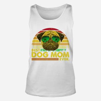 Vintage Best Pug Mom Ever Dog Mommy Mother Unisex Tank Top - Seseable