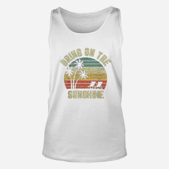 Vintage Bring On The Sunshine Summer Beach Unisex Tank Top - Seseable