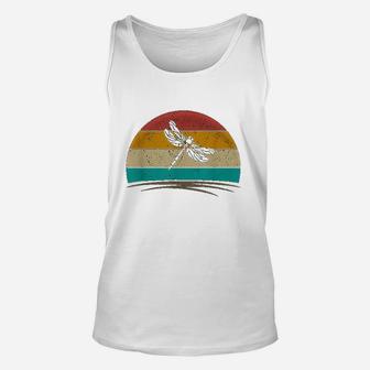 Vintage Dragonfly Retro Distressed Dragonfly Lover Unisex Tank Top - Seseable