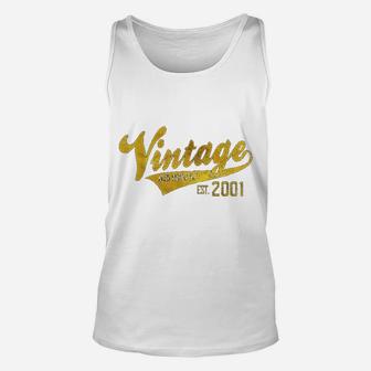 Vintage Est 21st Aged 21 Yrs Old Bday 20th Birthday Unisex Tank Top - Seseable
