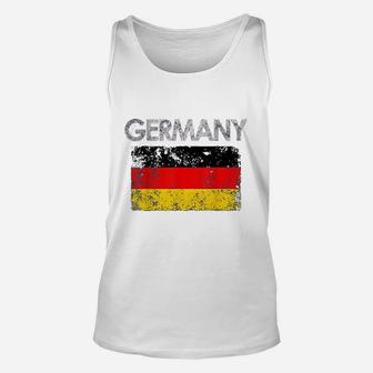Vintage Germany German Flag Pride Gift Unisex Tank Top - Seseable