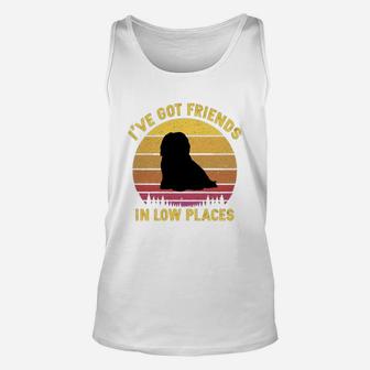 Vintage Havanese I Have Got Friends In Low Places Dog Lovers Unisex Tank Top - Seseable