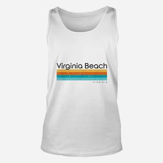 Vintage Virginia Beach Virginia Va Retro Design Unisex Tank Top - Seseable