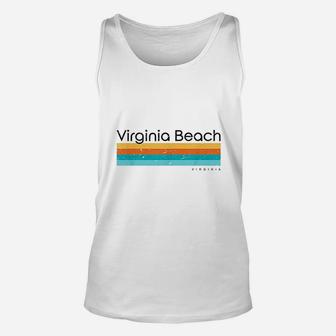 Vintage Virginia Beach Virginia Va Retro Design Unisex Tank Top | Seseable CA