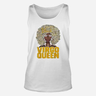 Virgo Queen Black Woman Afro Natural Hair African American Unisex Tank Top - Seseable