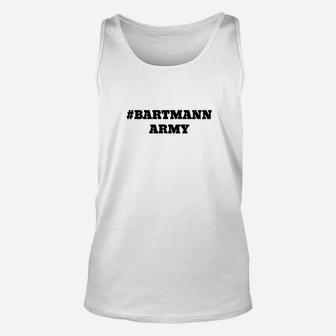 Weißes Unisex TankTop #BARTMANN ARMY, Trendiges Tee für Bartfans - Seseable