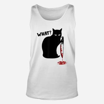 What Cat Holding Unisex Tank Top - Seseable
