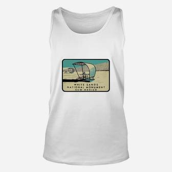 White Sands National Monument New Mexico Vintage Travel Decal Tshirt Christmas Ugly Sweater Unisex Tank Top - Seseable