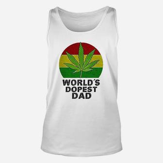 Worlds Best Dad Fathers Day, dad birthday gifts Unisex Tank Top - Seseable