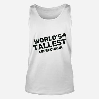 Worlds Tallest Leprechaun Funny Cute Saint Patricks Girls Unisex Tank Top - Seseable