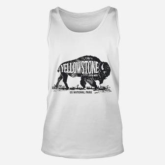 Yellowstone National Park Us Bison Buffalo Vintage Unisex Tank Top | Seseable CA