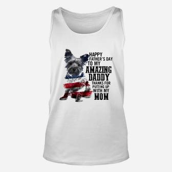 Yorkshire Happy Father s Day To My Amazing Daddy Thanks For Shirt Unisex Tank Top - Seseable