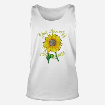 You Are My Sunshine Hippie Sunflower Gifts Unisex Tank Top - Seseable