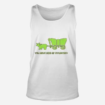 You Have Died Of Dysentery Funny Gamer Video Games Nerdy Cool 80s Unisex Tank Top - Seseable