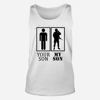 Your Son My Son Military Unisex Tank Top - Seseable