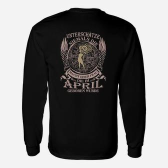 Adler April Geburtstag Langarmshirts, Schwarzes Motiv für April-Geborene - Seseable