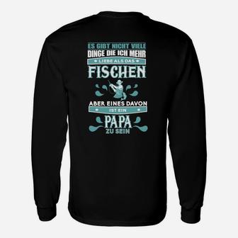 Angler Papa Langarmshirts – Liebe zum Fischen & Vatersein - Seseable
