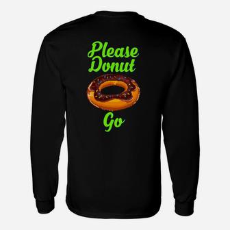 Bitte Donut Go Essen Pun19 Langarmshirts - Seseable