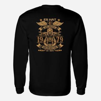 Es Hut 41 Jahre Gebracht Motorrad Legenden Langarmshirts - Seseable