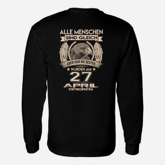 Geburtstag Langarmshirts Adler 27. April, Besten Geboren Motiv - Seseable