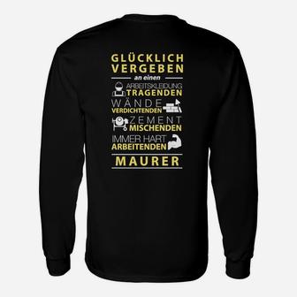 Glücklich Vergeben An Einen Maurer Langarmshirts - Seseable