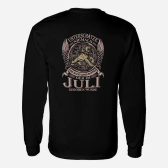 Juli Stolz Geburtstags-Langarmshirts, Adler Motiv & Slogan Design - Seseable