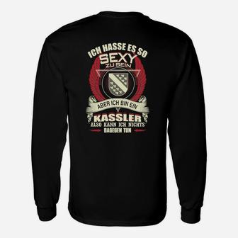 Lustiges Kassler Langarmshirts Ich bin so sexy Herren Schwarz - Seseable