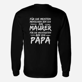 Maurer Papa Langarmshirts – Perfektes Langarmshirts für Stolze Väter und Handwerker - Seseable