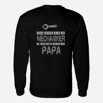 Mechaniker Papa Langarmshirts, Ideal für Vatertag, Automechaniker - Seseable