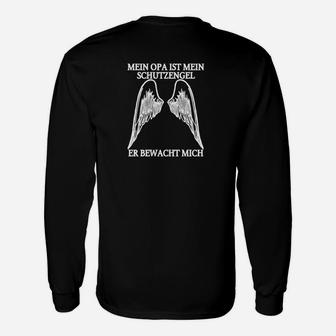 mein Opa Ist Mein Schutzengel Langarmshirts - Seseable