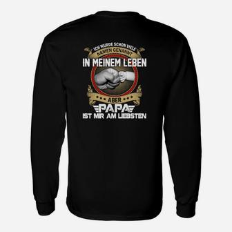 Papa Lieblingstochter Faust-Gruß Langarmshirts, Perfekt für Vatertag - Seseable