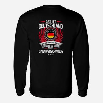 Patriotisches Deutschland Langarmshirts, Slogan Tee für Nationalstolz - Seseable