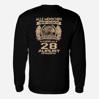 Personalisiertes Adler Geburtstags-Langarmshirts, 28. August Beste Geburt - Seseable