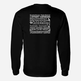 Schwarzes Catering-Event Personal Langarmshirts mit Aufschrift - Seseable