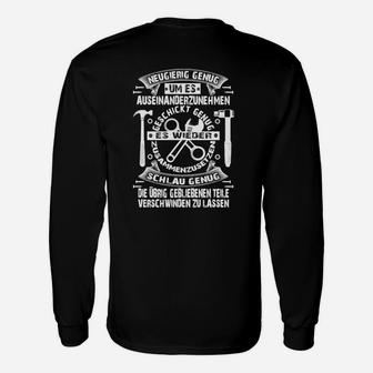 Schwarzes Langarmshirts mit Motivationsspruch, Inspirierende Zitate Tee - Seseable