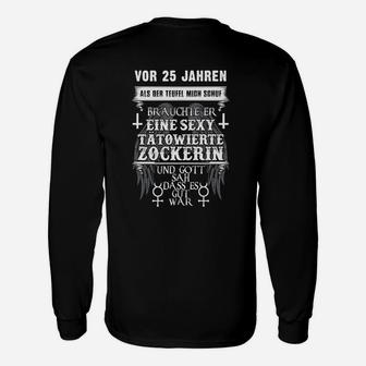 Sexy & Tätowierte 25-Jährige, Lustiges Jubiläums-Langarmshirts in Schwarz - Seseable