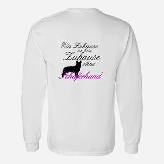 Herren Langarmshirts Ein Zuhause ohne Hund ist nur ein Haus, Mit Spruch - Seseable