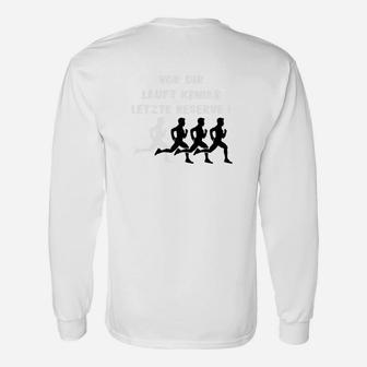 Lauf-Evolution Herren Grafik Langarmshirts in Weiß, Sportliches Motiv - Seseable