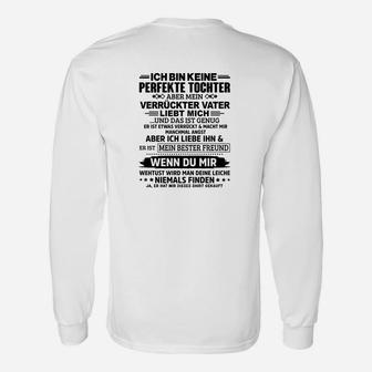 Vater-Tochter Spruch Langarmshirts, Statement Tee für Töchter - Seseable