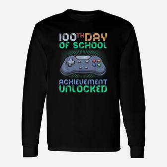 100th Day Of School Teachers Happy 100 Days Long Sleeve T-Shirt | Seseable FR