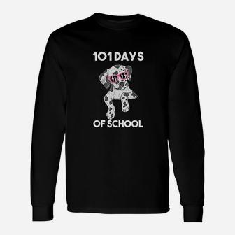 101 School Days Dalmatian Dog Long Sleeve T-Shirt - Seseable