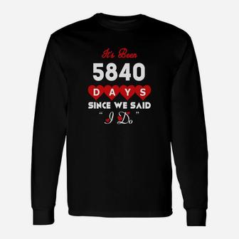 For 16th Wedding Anniversary Husband And Wife Shirt Long Sleeve T-Shirt - Seseable