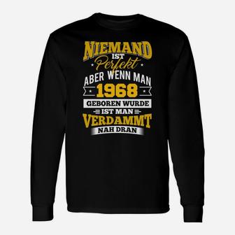 1968 Geburtsjahr Geburtstag Geburt Geboren Langarmshirts - Seseable