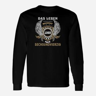 1969 Das Leben Beginnt Mit 46 Langarmshirts - Seseable