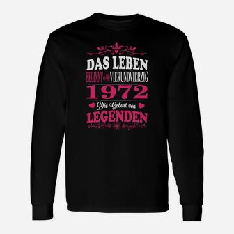 1972 Das Leben Legenden Langarmshirts - Seseable