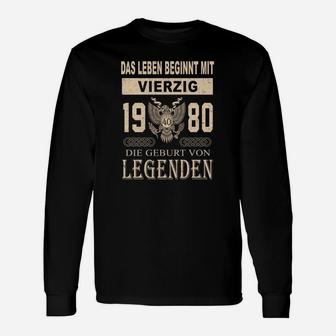 1980 Die Geburt Von Legenden Langarmshirts - Seseable