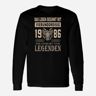 1986 Die Geburt Von Legenden Langarmshirts - Seseable